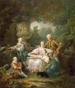 Francois-Hubert Drouais Le marquis de Sourches et sa famille Spain oil painting artist